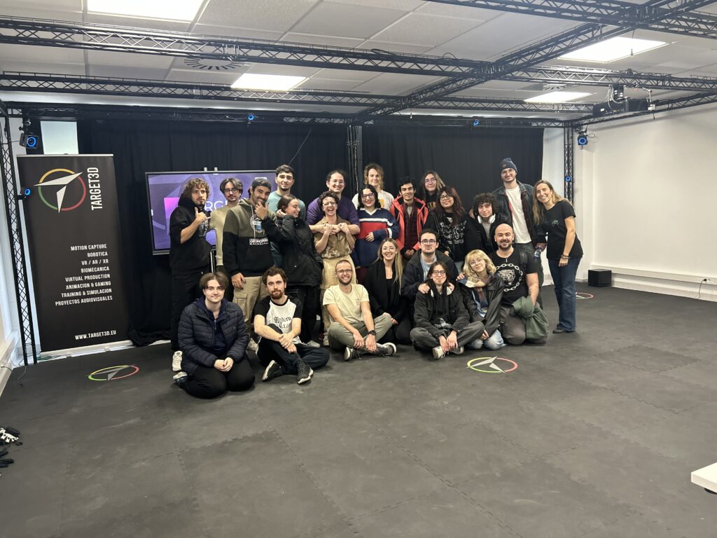 Alumnado de Videojuegos descubre sistemas de captura de movimiento en Target3D